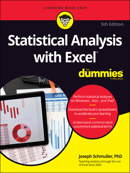 Title details for Statistical Analysis with Excel For Dummies by Joseph Schmuller - Available